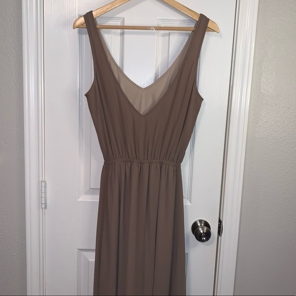 Show Me Your Mumu Kendall Scott Brown V-Back Formal Bridesmaids Dress Small - Picture 6 of 6